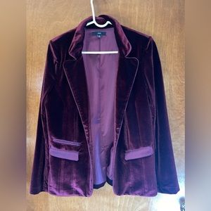 Purple Velvet Blazer (Vici) Size M